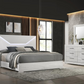 Ives 5-piece Eastern King Bedroom Set White High Gloss 224941KE-S5