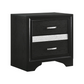 Miranda 2-drawer Nightstand Black	206362