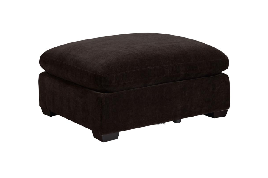 Lakeview Rectangular Upholstered Ottoman Dark Chocolate 551466