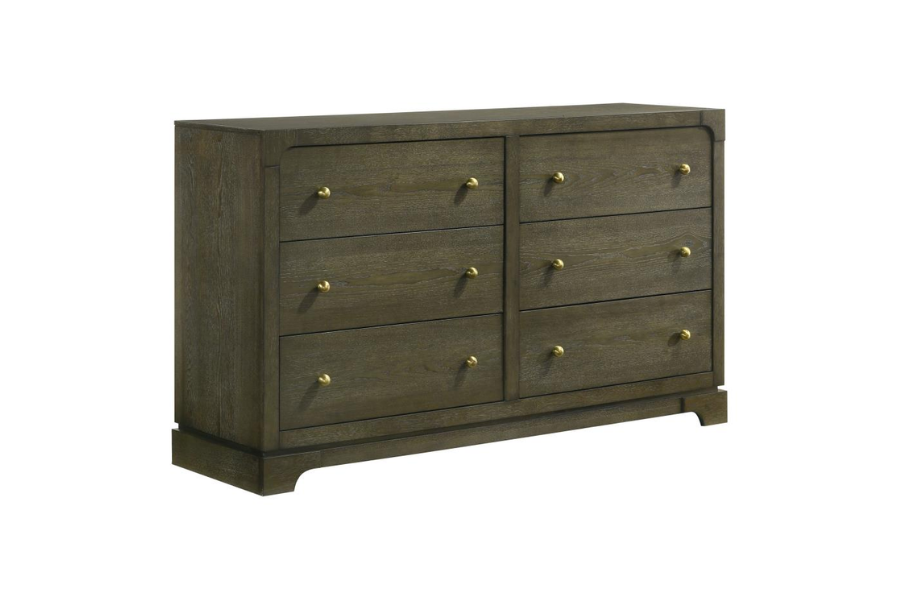 Gran Park 6-drawer Dresser Cabinet Dark Cocoa 224933