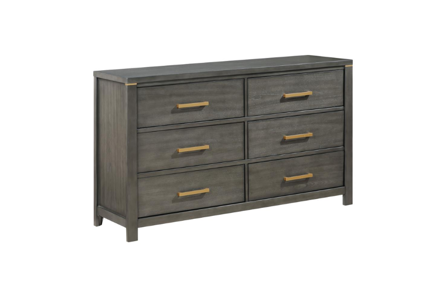 Kieran 6-drawer Dresser Grey 224743