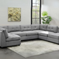 Claude 7-piece Upholstered Modular Sectional Sofa Dove 551004-SETA