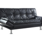 Dilleston Upholstered Tufted Convertible Sofa Bed Black 300281