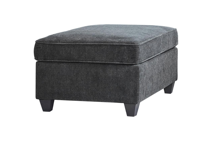 Mccord Rectangular Upholstered Ottoman Dark Grey 509348