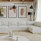 Henredon Murphy Fabric Modular Sectional with Ottoman