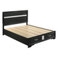 Miranda 51-inch Wood Queen Storage Panel Bed Black 206361Q Comming Soon