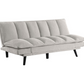 Laredo Upholstered Tufted Convertible Sofa Bed Light Grey 360017