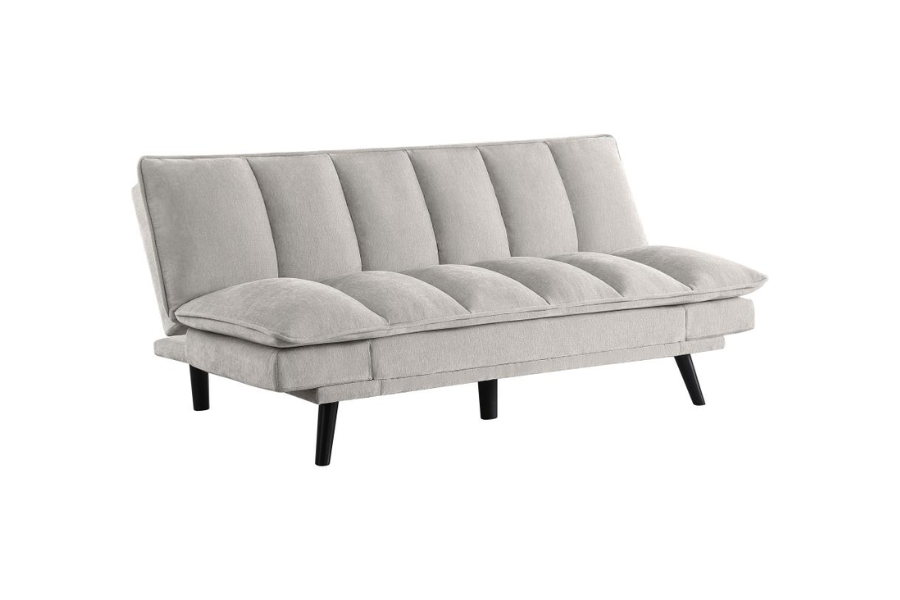 Laredo Upholstered Tufted Convertible Sofa Bed Light Grey 360017