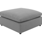 Raleigh Boucle Upholstered Ottoman Grey 551756