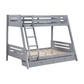 Trisha 2-drawer Wood Twin Over Full Bunk Bed Grey 460562TF