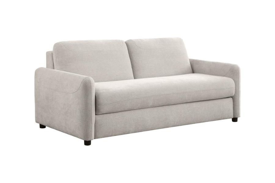 Rylie Upholstered Sofa Sleeper with Queen Mattress Beige 360027