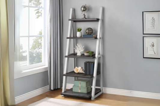 Estantería de libros de 72" con escalera Ashlyn