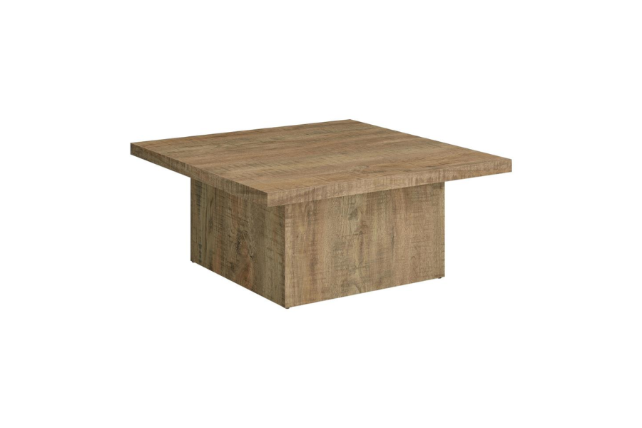 Devar Square Engineered Wood Coffee Table Mango Brown 708068