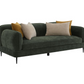 Jade Chenille Upholstered Modern Track Arm Sofa Green 509131