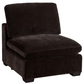 Lakeview Upholstered Armless Chair Dark Chocolate 551464