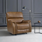 Barcalounger Presley Leather Power Rocker Recliner with Power Headrest