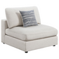 Sillón Serene tapizado sin brazos beige 551321 