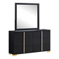 Marceline 6-drawer Dresser with Mirror Black 222833M Coming Soon