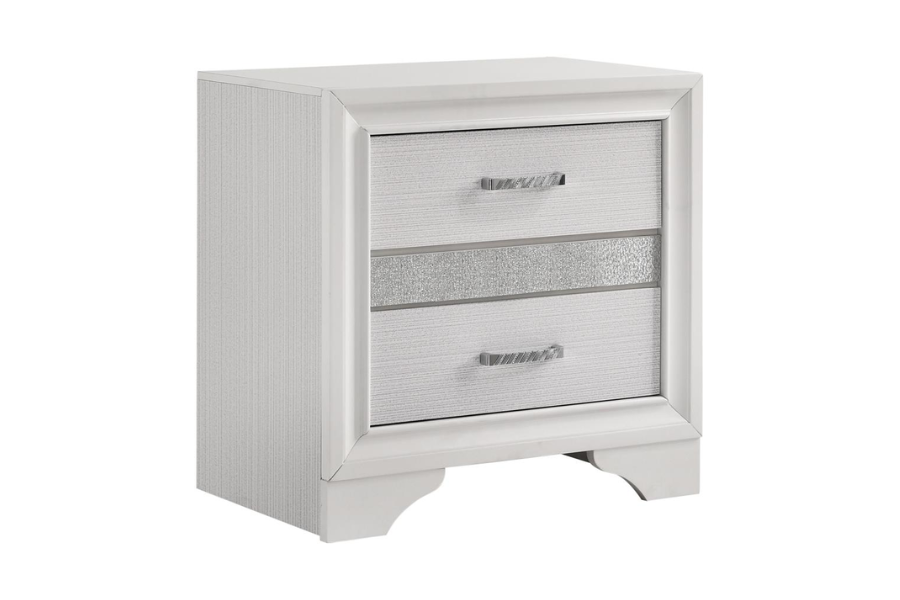 Miranda 2-drawer Nightstand White 205112