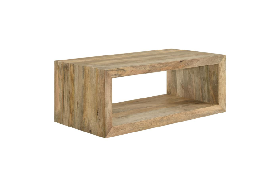 Benton Rectangular Solid Wood Coffee Table Natural 704838 Comming Soon