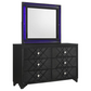 Penelope 6-drawer Dresser with Mirror Midnight Star 223573M