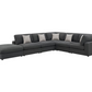 Serene 6-piece Upholstered Modular Sectional Sofa Charcoal 551324-SET