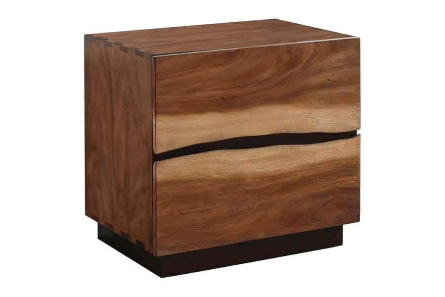 Winslow 2-drawer Nightstand Smokey Walnut 223252