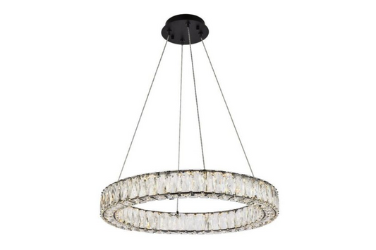 Monroe 1 Light 23 inch Black Pendant Ceiling Light 3503D23BK