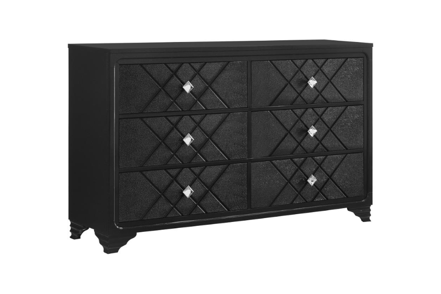 Penelope 6-drawer Dresser Midnight Star 223573