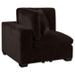 Lakeview Upholstered Corner Chair Dark Chocolate 551465