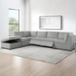 Thomasville Rockford 6-piece Fabric Modular Sectional with 2 Power Footrests Floor Model