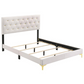 Kendall Upholstered Queen Panel Bed White 224401Q