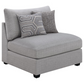 Cambria Upholstered Armless Chair Grey	551511