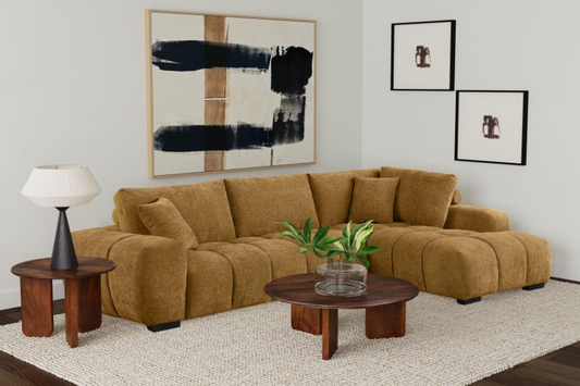 Camacho Upholstered Chaise Sectional Sofa Amber 503985 Commin Soon