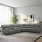 Sweeney 6-piece Fabric Power Reclining Sectional with Power Headrests