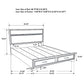 Miranda Wood Queen Storage Panel Bed White 205111Q