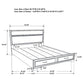 Miranda Wood Queen Storage Panel Bed Black 206361Q