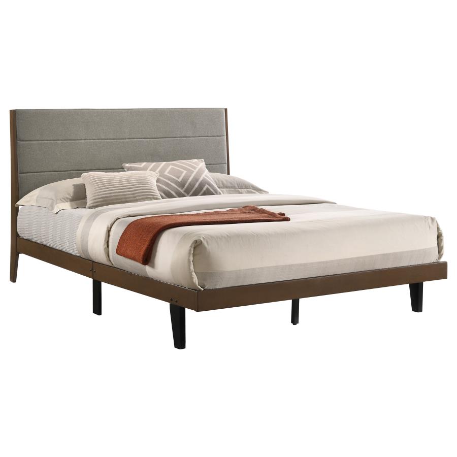 Mays Wood Queen Panel Bed Walnut 215961Q