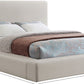 Cama de tela texturizada Devin Linen SKU: DevinBeige-F