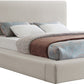 Cama de tela texturizada Devin Linen SKU: DevinBeige-F