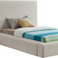 Devin Linen Textured Fabric Bed SKU: DevinBeige-T