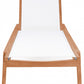 Sillón chaise longue de exterior de tela impermeable Tulum SKU: 354White