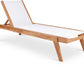 Tulum Waterproof Fabric Outdoor Chaise Lounge Chair SKU: 354White