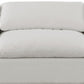 Comfy Linen Textured Fabric Sofa SKU: 187Cream-S117