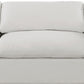 Comfy Linen Textured Fabric Sofa SKU: 187Cream-S119