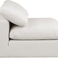 Comfy Faux Leather Armless Chair SKU: 188Cream-Armless