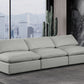 Comfy Linen Textured Fabric Sofa SKU: 187Cream-S117