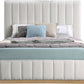 Lucia Linen Textured Fabric Bed SKU: LuciaCream-T