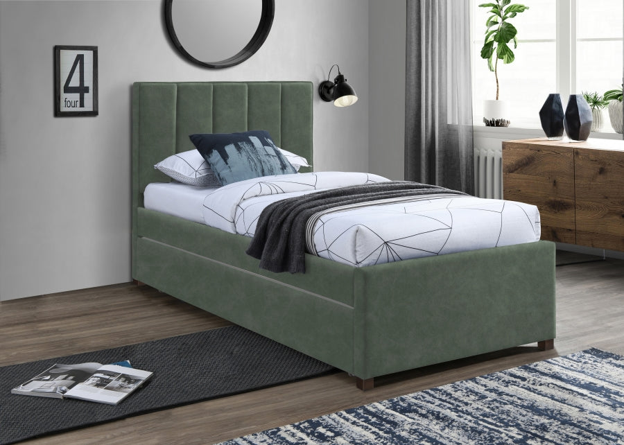 Cama nido doble Hudson de piel sintética SKU: HudsonGreen-T