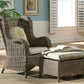 Exuma 2 PC Occasional Chair Set w/beige cushion